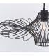 1 Light Wire Ceiling Pendant Matt Black, E27 - 2