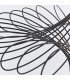 1 Light Wire Ceiling Pendant Matt Black, E27 - 3
