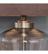 1 Light Table Light Smokey Grey Tinted Glass & Aged Pewter, E27 - 3