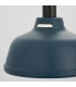 1 Light Ceiling Pendant Matt Ink Blue & Matt White, E27 - 4