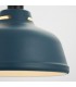 1 Light Ceiling Pendant Matt Ink Blue & Matt White, E27 - 5