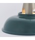 1 Light Ceiling Pendant Green & Satin Nickel Plate, E27 - 4