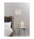 1 Light Table Light Chalk White & Pale Grey Cotton, E14 - 5