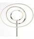 LED Floor Light Chrome Plate & White Acrylic - 3