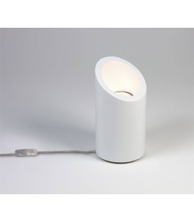 1 Light Floor Lamp Plaster, White, GU10 - 1