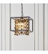 4 Light Ceiling Pendant Matt Black & Matt Gold, E14 - 3