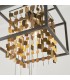 4 Light Ceiling Pendant Matt Black & Matt Gold, E14 - 4