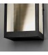 LED Outdoor Wall Light Matt Black & Clear Glass - 3
