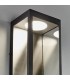 LED Outdoor Wall Light Matt Black & Clear Glass - 4