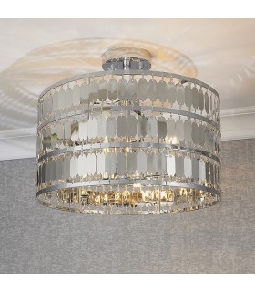 3 Light Flush Light Chrome Plate, E14 - 2