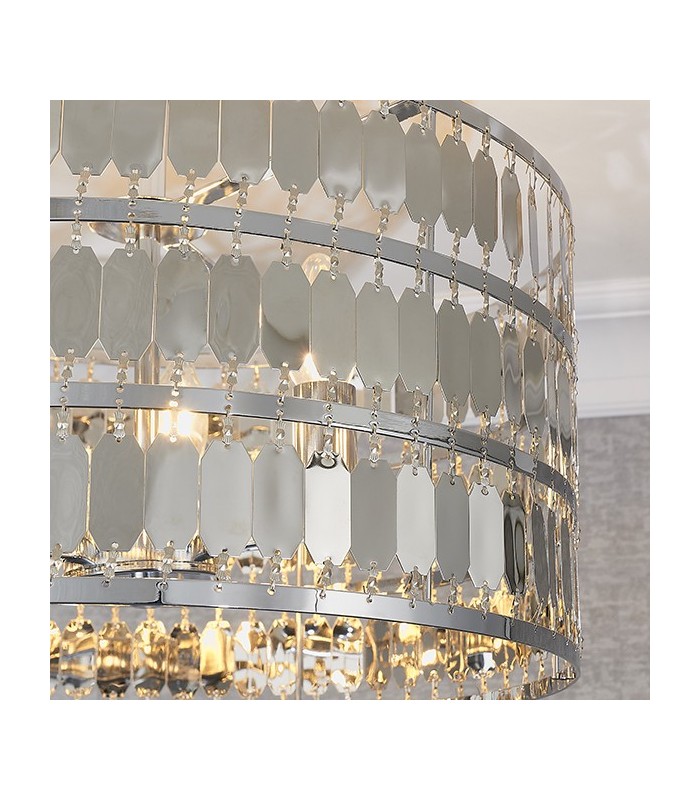 3 Light Flush Light Chrome Plate, E14 - 4