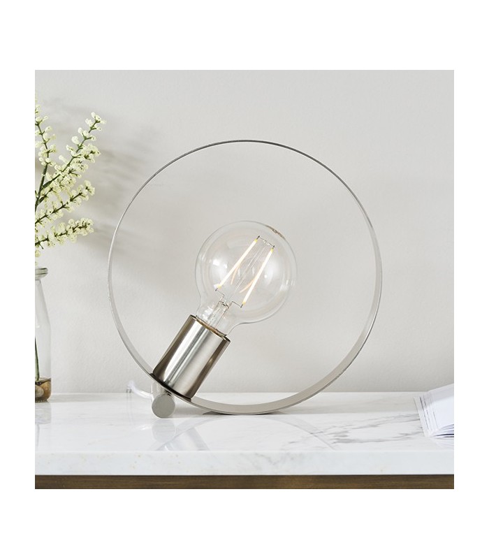 1 Light Table Light Brushed Nickel, E27 - 3