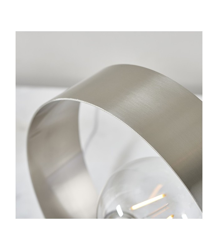 1 Light Table Light Brushed Nickel, E27 - 5