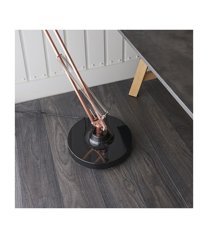 1 Light Floor Light Bronze & Satin Black, E27 - 4