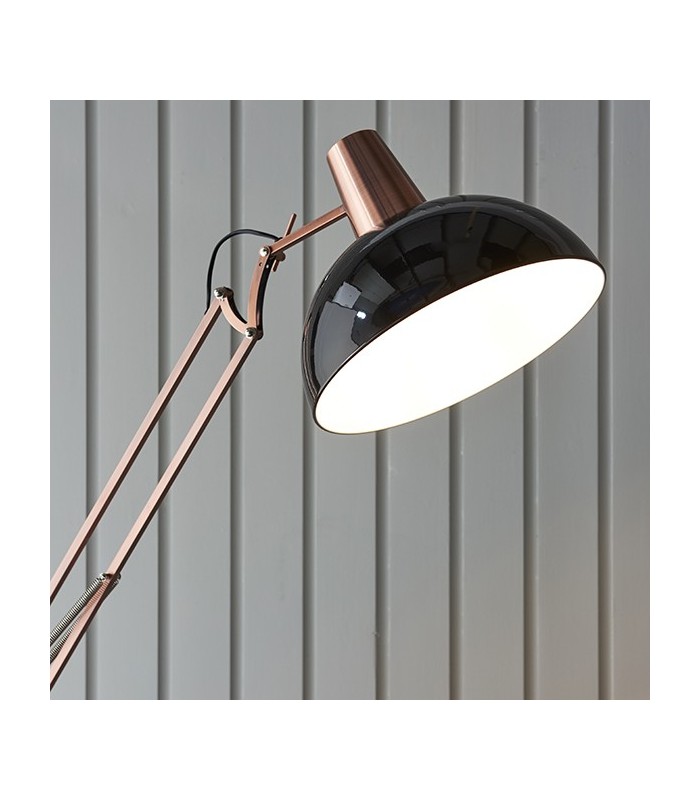 1 Light Floor Light Bronze & Satin Black, E27 - 5