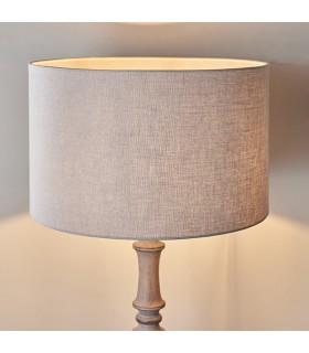 1 Light Shade Light Taupe Linen & Taupe Cotton Mix, E27 - 2