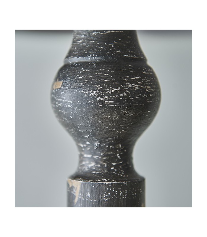 1 Light Floor Light Grey Distressed Wood (Base only), E27 - 5