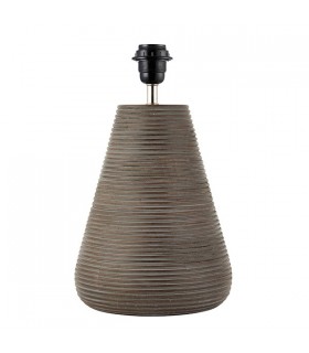 1 Light Table Light Antique Grey Wash Wood (Base only), E27 - 1