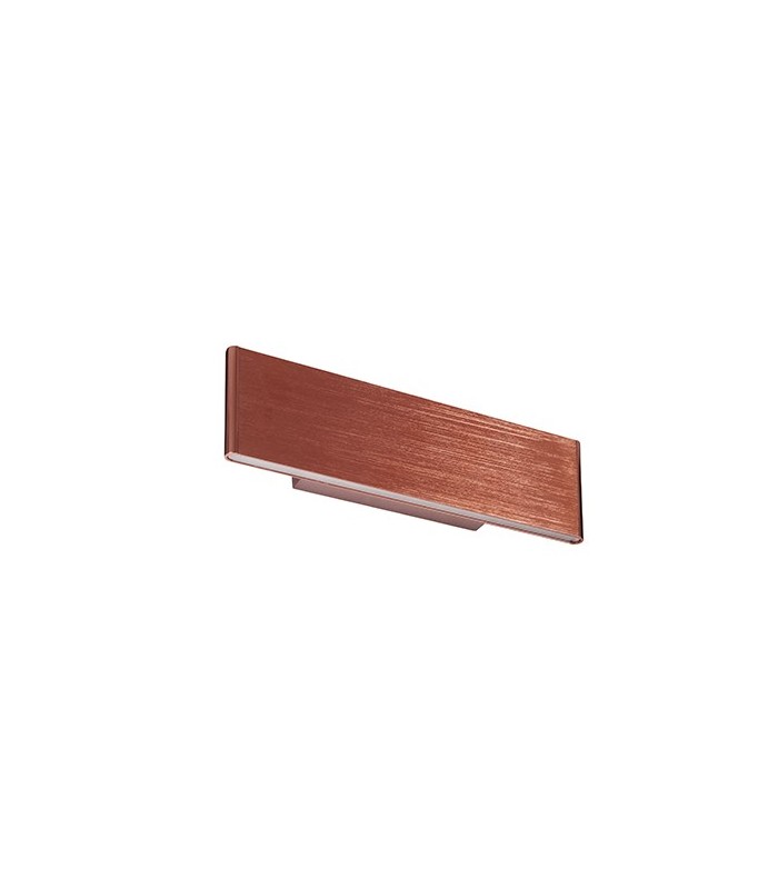 Integrated LED Wall Dark Brushed Copper Plate & Frosted Acrylic 2 Light Dimmable IP20 - 3