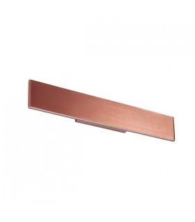 Integrated LED Wall Dark Brushed Copper Plate & Frosted Acrylic 2 Light Dimmable IP20 - 2