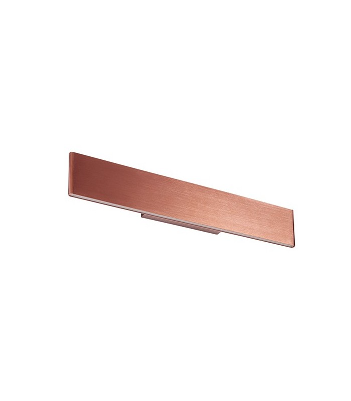 Integrated LED Wall Dark Brushed Copper Plate & Frosted Acrylic 2 Light Dimmable IP20 - 2