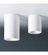 1 Light Round Ceiling Downlight Plaster, White, GU10 - 2
