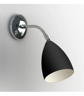 Adjustable 1 Light Indoor Wall Light Matt Black, E27 - 1