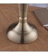 Table Lamp Antique Brass Plate & Charcoal Grey Silk 1 Light IP20 - E27 - 4