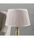 Table Lamp Antique Brass Plate & Dusky Pink Silk 1 Light IP20 - E27 - 3