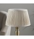 Table Lamp Antique Brass Plate & Oyster Silk 1 Light IP20 - E27 - 3
