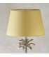 Table Lamp Polished Nickel Plate & Yellow Cotton 1 Light IP20 - E27 - 3