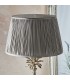 Table Lamp Polished Nickel Plate & Charcoal Grey Silk 1 Light IP20 - E27 - 3
