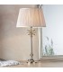 Table Lamp Polished Nickel Plate & Dusky Pink Silk 1 Light IP20 - E27 - 2