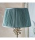 Table Lamp Polished Nickel Plate & Fir Silk 1 Light IP20 - E27 - 3