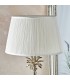 Table Lamp Polished Nickel Plate & Vintage White Silk 1 Light IP20 - E27 - 3
