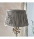 Table Lamp Polished Nickel Plate & Charcoal Grey Silk 1 Light IP20 - E27 - 3