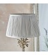 Table Lamp Polished Nickel Plate & Silver Silk 1 Light IP20 - E27 - 3