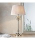 Table Lamp Polished Nickel Plate & Dusky Pink Silk 1 Light IP20 - E27 - 2