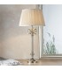 Table Lamp Polished Nickel Plate & Oyster Silk 1 Light IP20 - E27 - 2