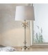Table Lamp Polished Nickel Plate & Charcoal Linen 1 Light IP20 - E27 - 2