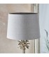 Table Lamp Polished Nickel Plate & Charcoal Linen 1 Light IP20 - E27 - 3