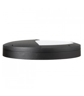 Outdoor Integrated LED Eyelid Casing IP65 18W Textured Black Paint & Opal Pc - 2