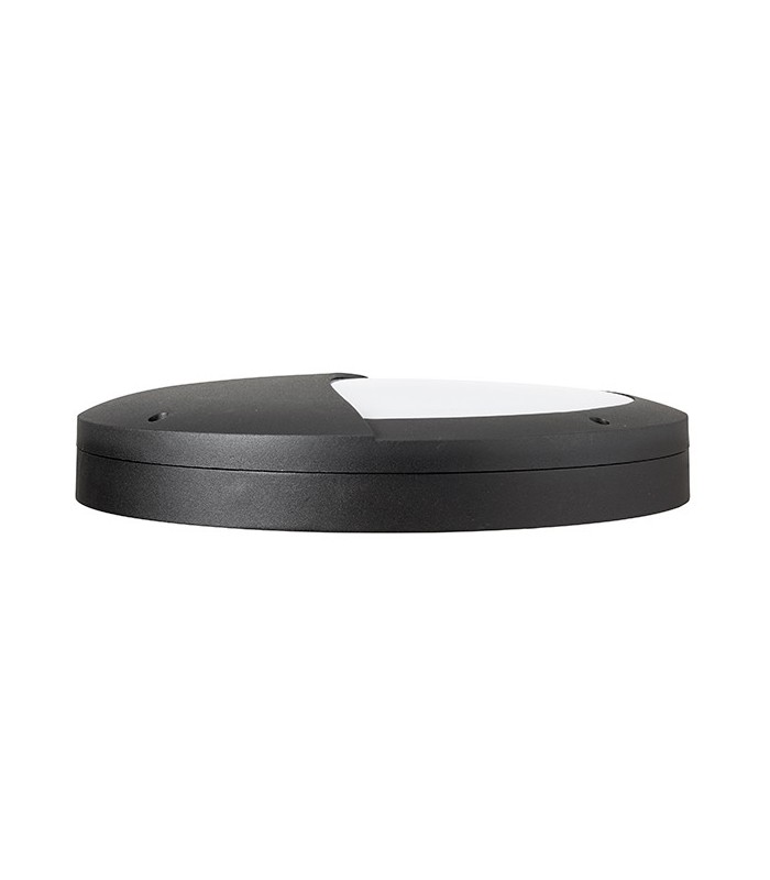 Outdoor Integrated LED Eyelid Casing IP65 18W Textured Black Paint & Opal Pc - 2