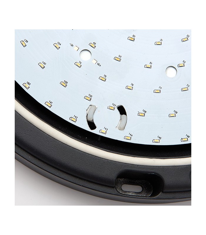 Outdoor Integrated LED Emergency Gear Tray Em 18W Gloss White Paint - 3
