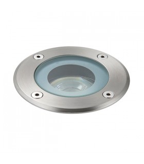 Outdoor Round IP65 50W Polished Stainless Steel & Clear Glass - 2