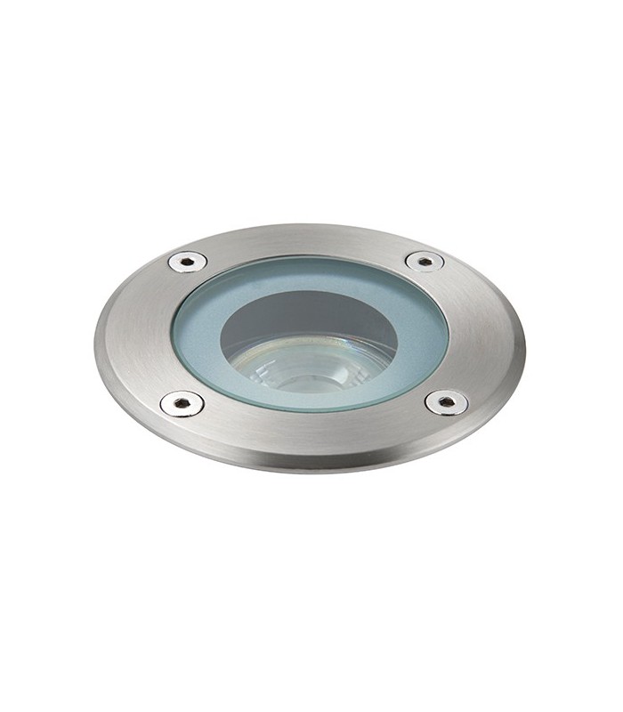 Outdoor Round IP65 50W Polished Stainless Steel & Clear Glass - 2